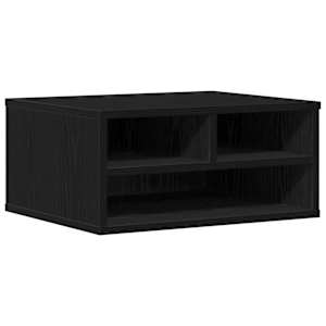 vidaXL Printeri alus Must tamm 49 x 40 x 22,5 cm Tehispuit