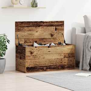 Úložná krabice Staré dřevo 100 x 42 x 46 cm Kompozitní dřevo - obrázek 1