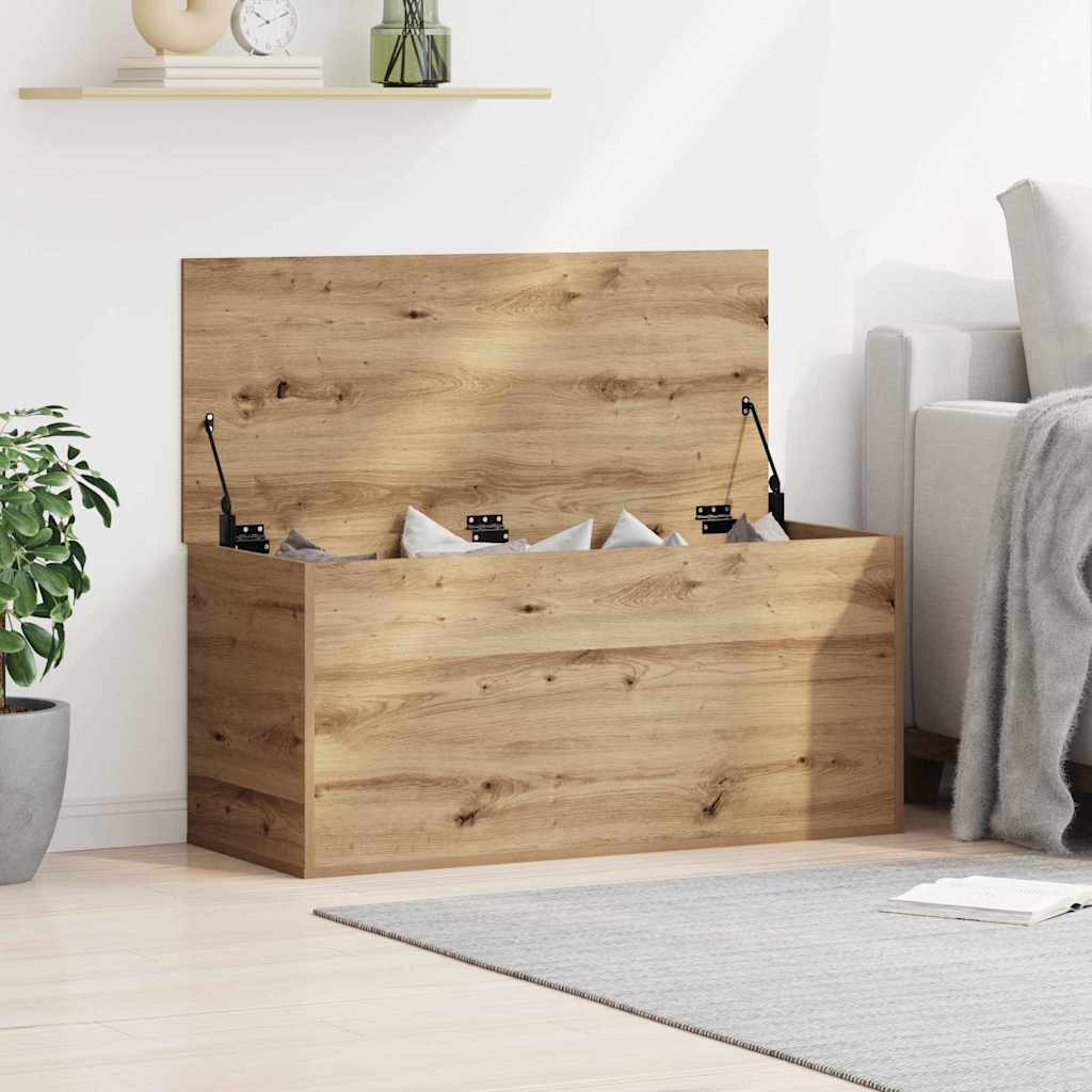 vidaXL Cutie de depozitare stejar artizanal 100 x 42 x 46 cm