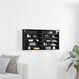 Razstavna omara s polico Črna Orehovina 100 x 8,5 x 50 cm