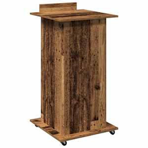 Podium s policí Staré dřevo 55 x 55 x 107 cm kompozitní dřevo - obrázek 7
