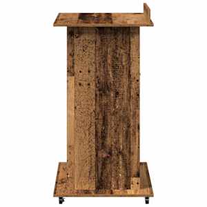 Podium s policí Staré dřevo 55 x 55 x 107 cm kompozitní dřevo - obrázek 6