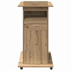 Podium s kolem Artisanový dub 55 x 55 x 107 cm kompozitní dřevo - obrázek 5