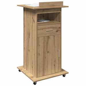 Podium s kolem Artisanový dub 55 x 55 x 107 cm kompozitní dřevo - obrázek 3