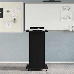 Podium se zásuvkou Černý dub 55 x 55 x 107 cm kompozitní dřevo - obrázek 4