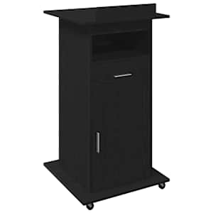 vidaXL Podium Must tamm Tehispuit 55 x 55 x 107 cm