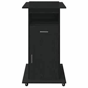 Podium se zásuvkou Černý dub 55 x 55 x 107 cm kompozitní dřevo - obrázek 5