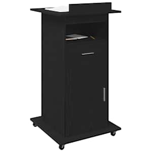 Podium se zásuvkou Černý dub 55 x 55 x 107 cm kompozitní dřevo - obrázek 3