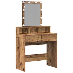 vidaXL Dressing Table Vana puit 80 x 41 x 144.5 cm Tehispuit