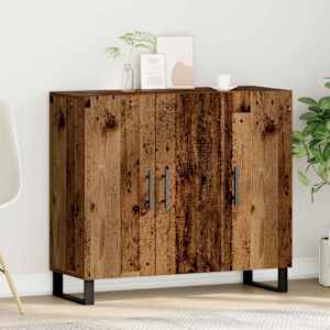 Servírovací skříň Staré dřevo 90 x 34 x 80 cm kompozitní dřevo