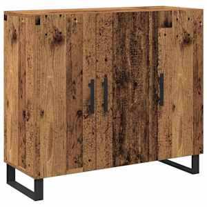 Servírovací skříň Staré dřevo 90 x 34 x 80 cm kompozitní dřevo - obrázek 2