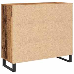 Servírovací skříň Staré dřevo 90 x 34 x 80 cm kompozitní dřevo - obrázek 8