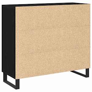 Servírovací skříň Černý dub 90 x 34 x 80 cm kompozitní dřevo - obrázek 8