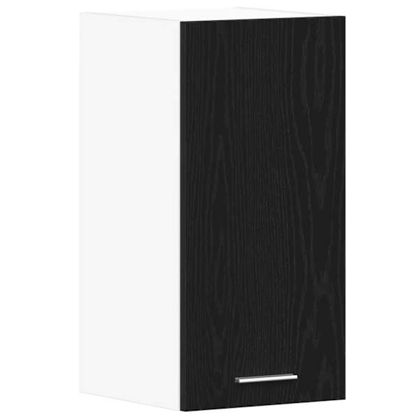 vidaXL rippuv kapp, must tamm, 30 x 31 x 60 cm, t&ouml;&ouml;deldud puit