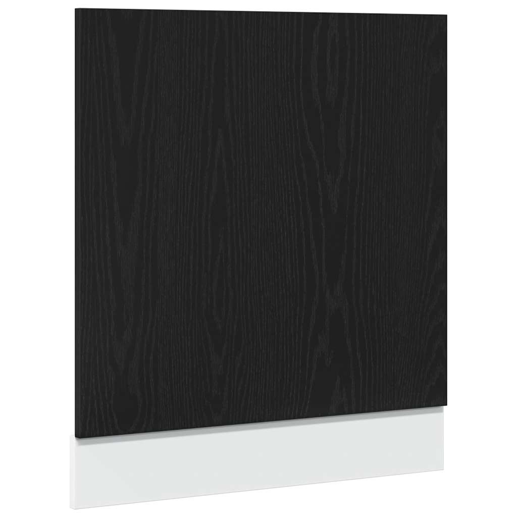 vidaXL Panel na myčku černý dub 60x1,5x67 cm kompozitní dřevo