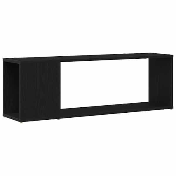 vidaXL Telerikapi komplekt 100 x 24 x 63 cm Must Tehispuit