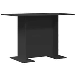 vidaXL S&ouml;&ouml;gilaud 110 x 60 x 75 cm Tehispuit Must Ristk&uuml;lik