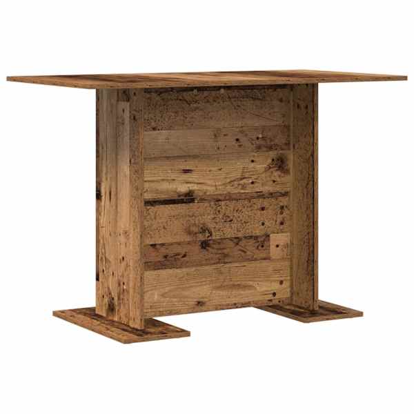 vidaXL S&ouml;&ouml;gilaud 110 x 60 x 75 cm Tehispuit Vana puit Ristk&uuml;lik
