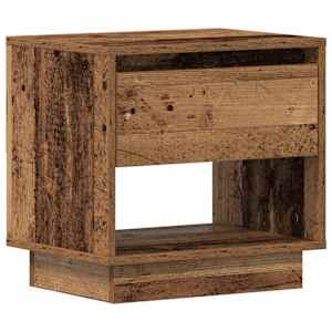 Noční stolek 2 pcs Staré dřevo 45 x 34 x 44 cm kompozitní dřevo - obrázek 6