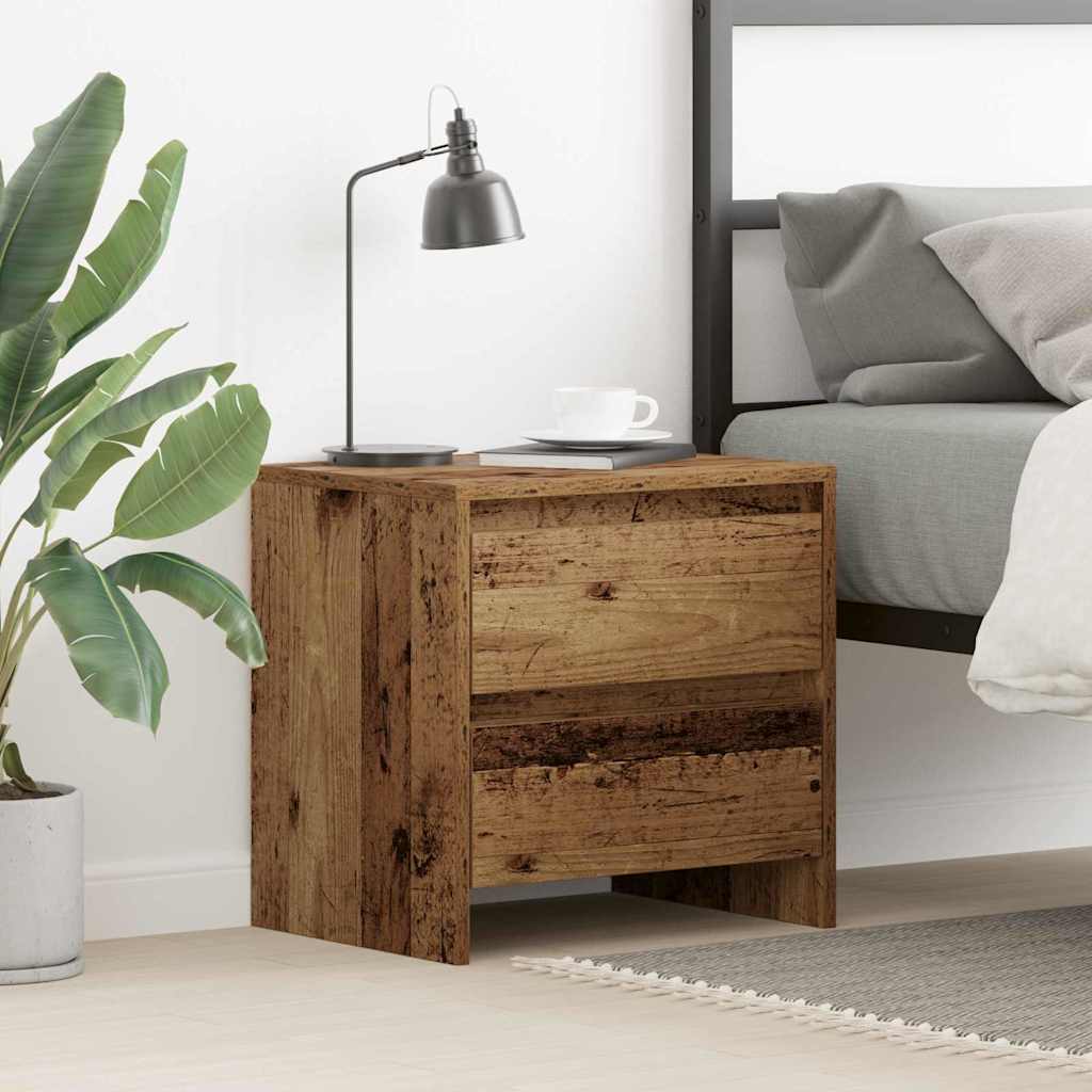 Нощно шкафче Старо дърво 45x34x44.5 см Инженерна дървесина