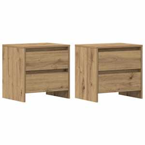 Noční skříňka 2 pcs Artisanový dub 45 x 34 x 44,5 cm - obrázek 2