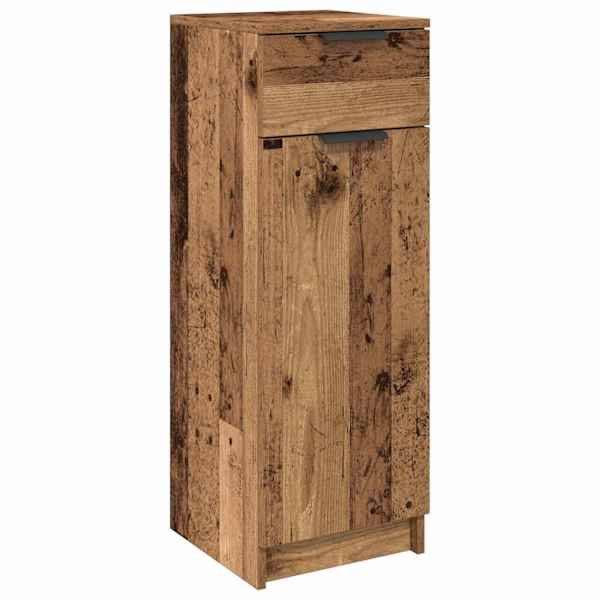 vidaXL Vannitoa kapp sahtliga Vana puit 32 x 34 x 90 cm Tehispuit
