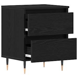 Noční skříňka 2 pcs Černý dub 40 x 35 x 50 cm kompozitní dřevo - obrázek 5