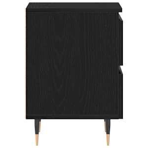 Noční skříňka 2 pcs Černý dub 40 x 35 x 50 cm kompozitní dřevo - obrázek 7