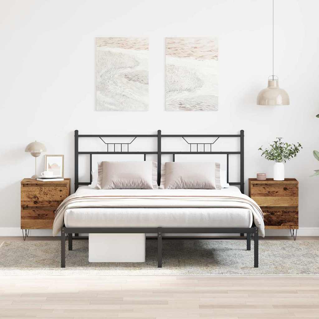 Нощни шкафчета 2 бр. Стара дървесина 40x35x50 см Произведена дървесина