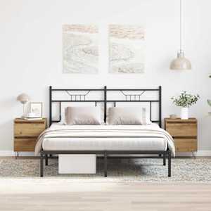 Nočna omarica s predalom 2 pcs artisan hrast 40 x 35 x 50 cm