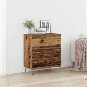 Servírovací skříň Staré dřevo 60 x 35 x 70 cm kompozitní dřevo - obrázek 1
