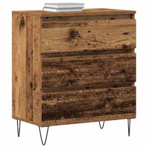 Servírovací skříň Staré dřevo 60 x 35 x 70 cm kompozitní dřevo - obrázek 3