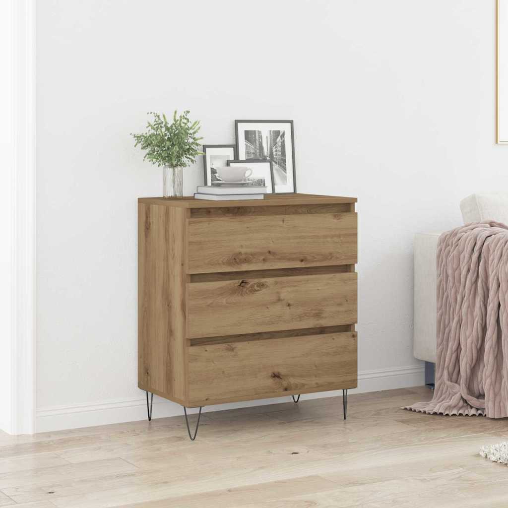 Kapp Sahtlitega Artisan Oak 60x35x70 cm Töödeldud Puit