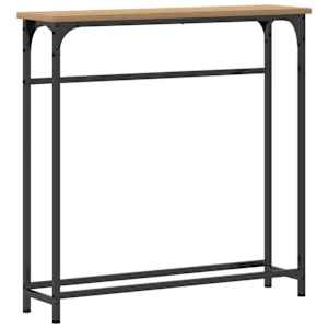 vidaXL Konsoollaud K&auml;sit&ouml;&ouml;puu 75 x 19,5 x 75 cm Tehispuit