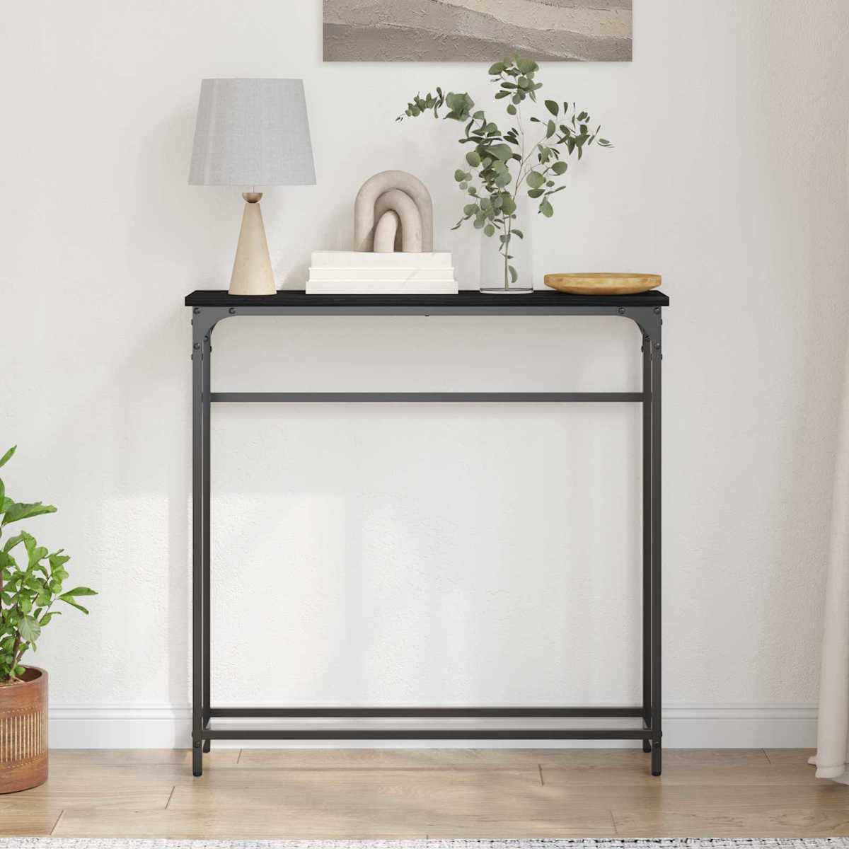 Konsolbord 75 x 19,5 x 75 cm Konstrueret træ - Billede 4