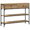vidaXL Konsoollaud K&auml;sit&ouml;&ouml;puu 100 x 25 x 75 cm Tehispuit