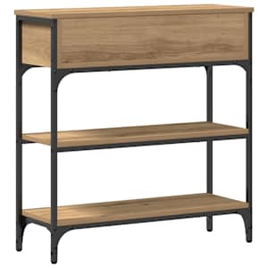 Konzolový stolek se zásuvkou Artisanový dub 72,5 x 25 x 75 cm - obrázek 8