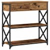vidaXL Konsolide tabel Vana puit 75 x 28 x 75 cm