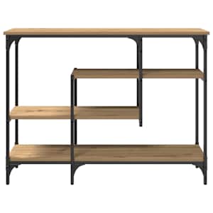Konzolový stolek s policí dub artisan 100 x 35 x 75 cm - obrázek 5