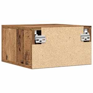 Noční skříňka Nástěnný 2 pcs Staré dřevo 35 x 35 x 20 cm - obrázek 8
