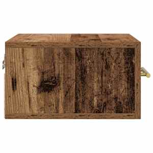 Noční skříňka Nástěnný 2 pcs Staré dřevo 35 x 35 x 20 cm - obrázek 7