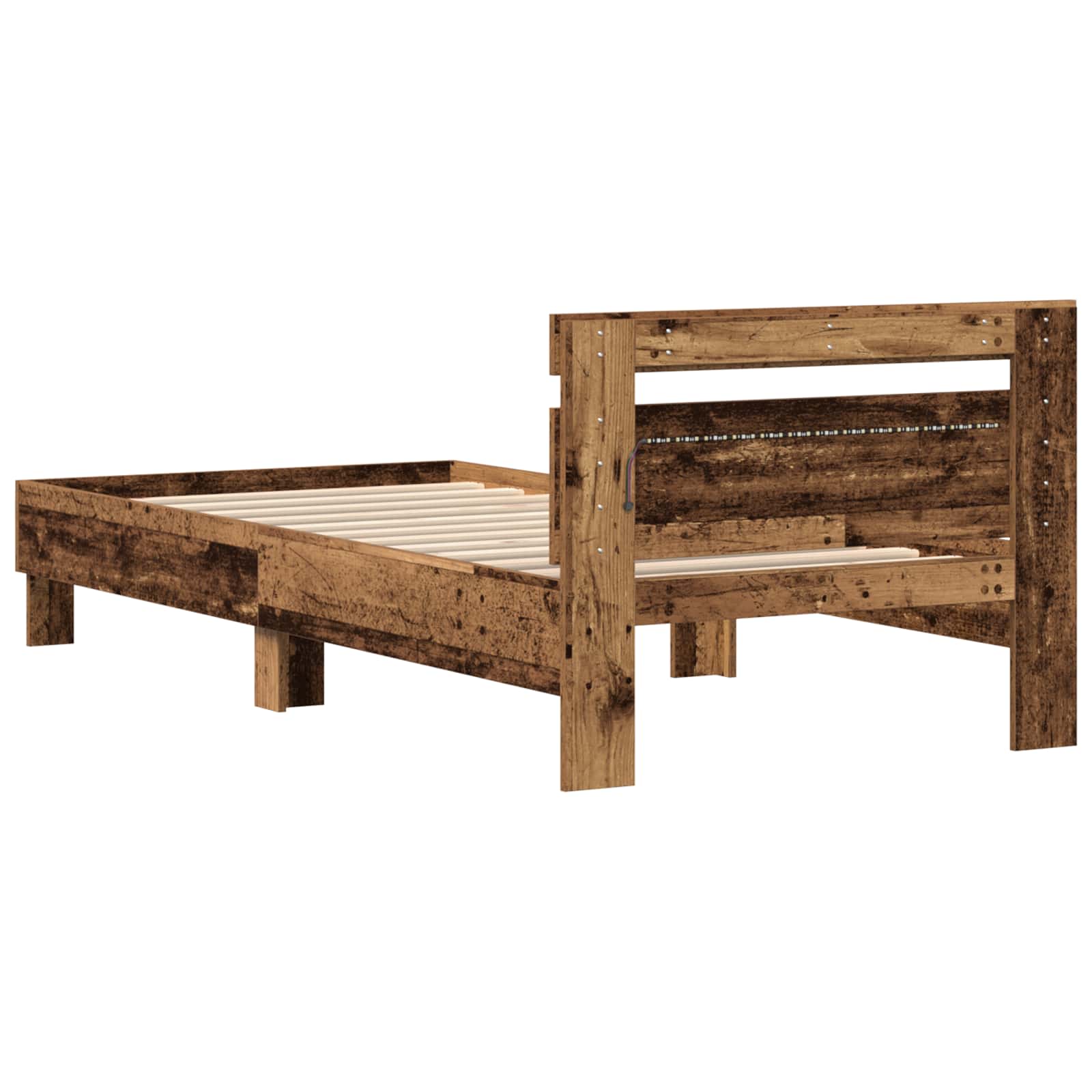 Voodi raam Vana puit 90 x 200 cm Tehispuit 7 Kõik vajalik sinu aeda ja koju! Voodi raam Vana puit 90 x 200 cm Tehispuit - Image 7