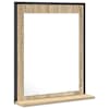vidaXL Vannitoa peegel riiuliga ladustamisega Must 50 x 12 x 60 cm