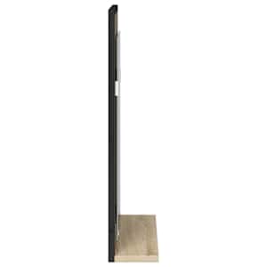 Koupelnové zrcadlo s policí Nástěnný Černá 50 x 12 x 60 cm - obrázek 6