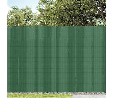 vidaXL Gartenzaun Doppelseitig Gr&uuml;n 1,8x3 m PVC