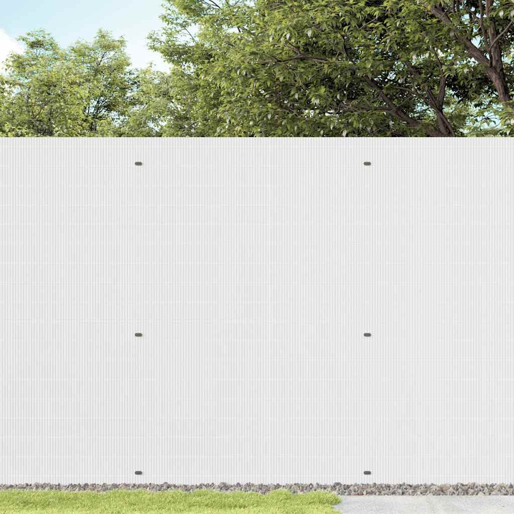 Thumbnail - vidaXL Gartenzaun Doppelseitig Weiß 1,8x5 m PVC