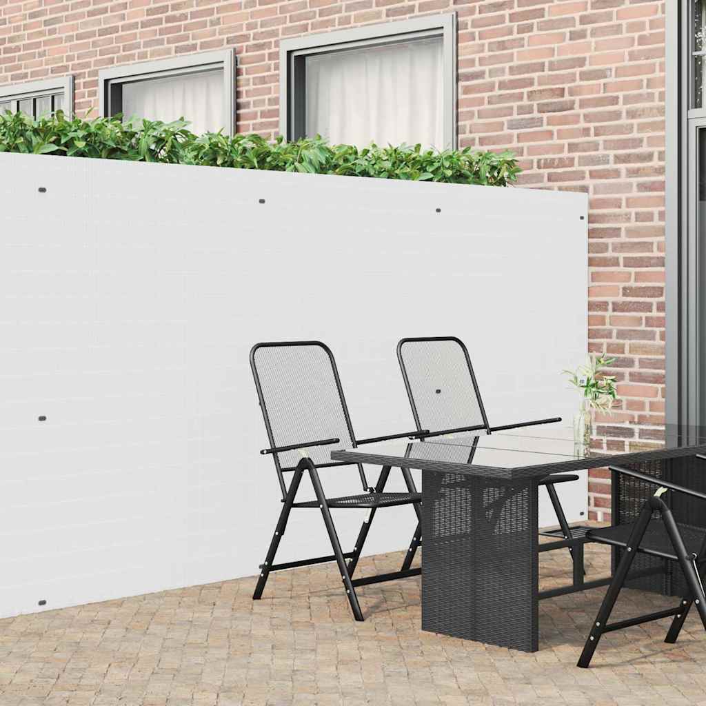 havehegn dobbeltsidet 1,8x5 m PVC hvid