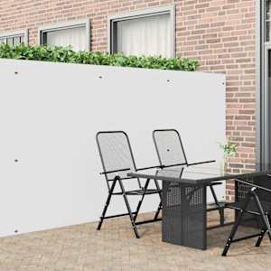 Vrtna ograja dvostranska bela 1,8x5 m PVC