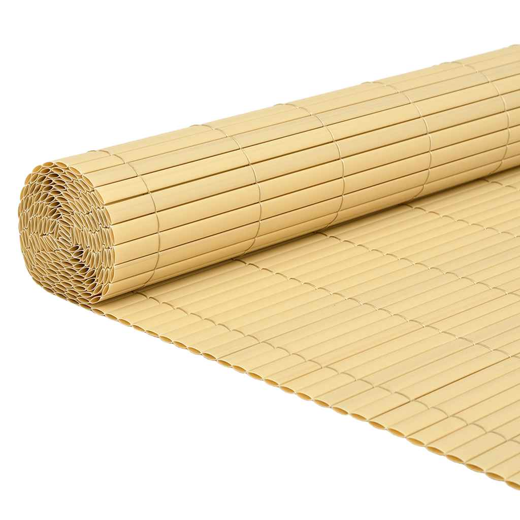 Thumbnail - vidaXL Gartenzaun Doppelseitig Gelb 1,8x5 m PVC