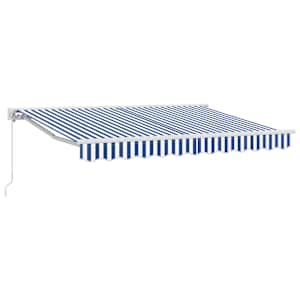 Budsorovatelné zastřešení Modrá a bílá 250 x 200 cm - obrázek 2